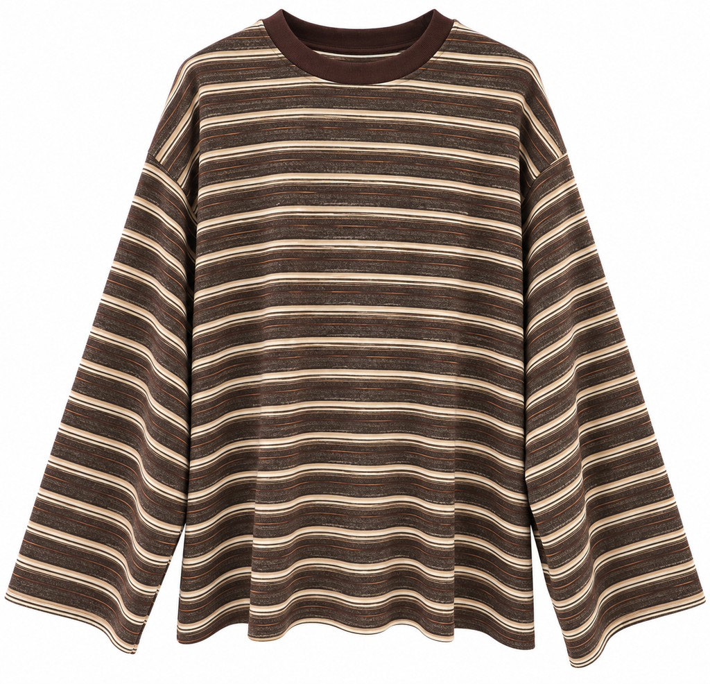T-shirt Mille righe Over