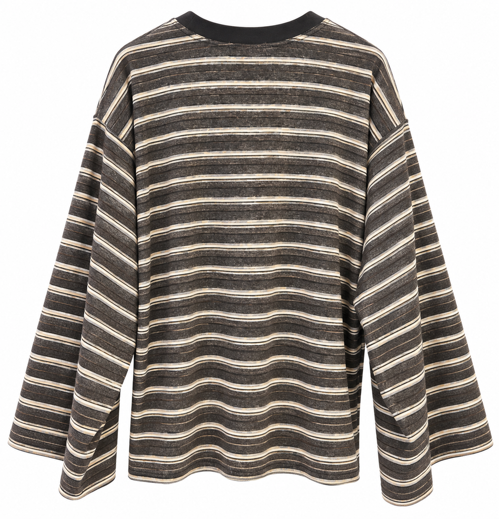 T-shirt Mille righe Over