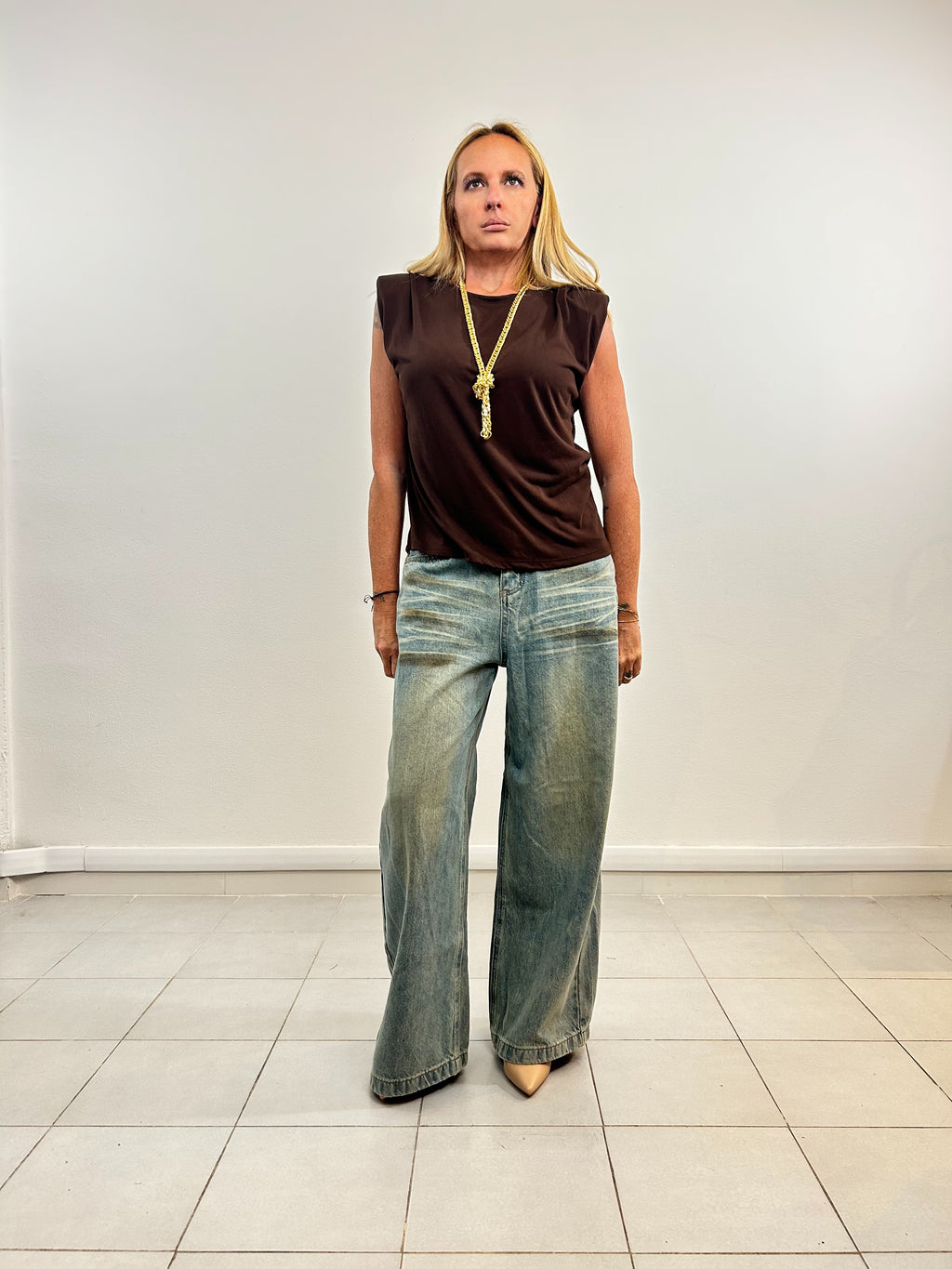 Jeans delavè