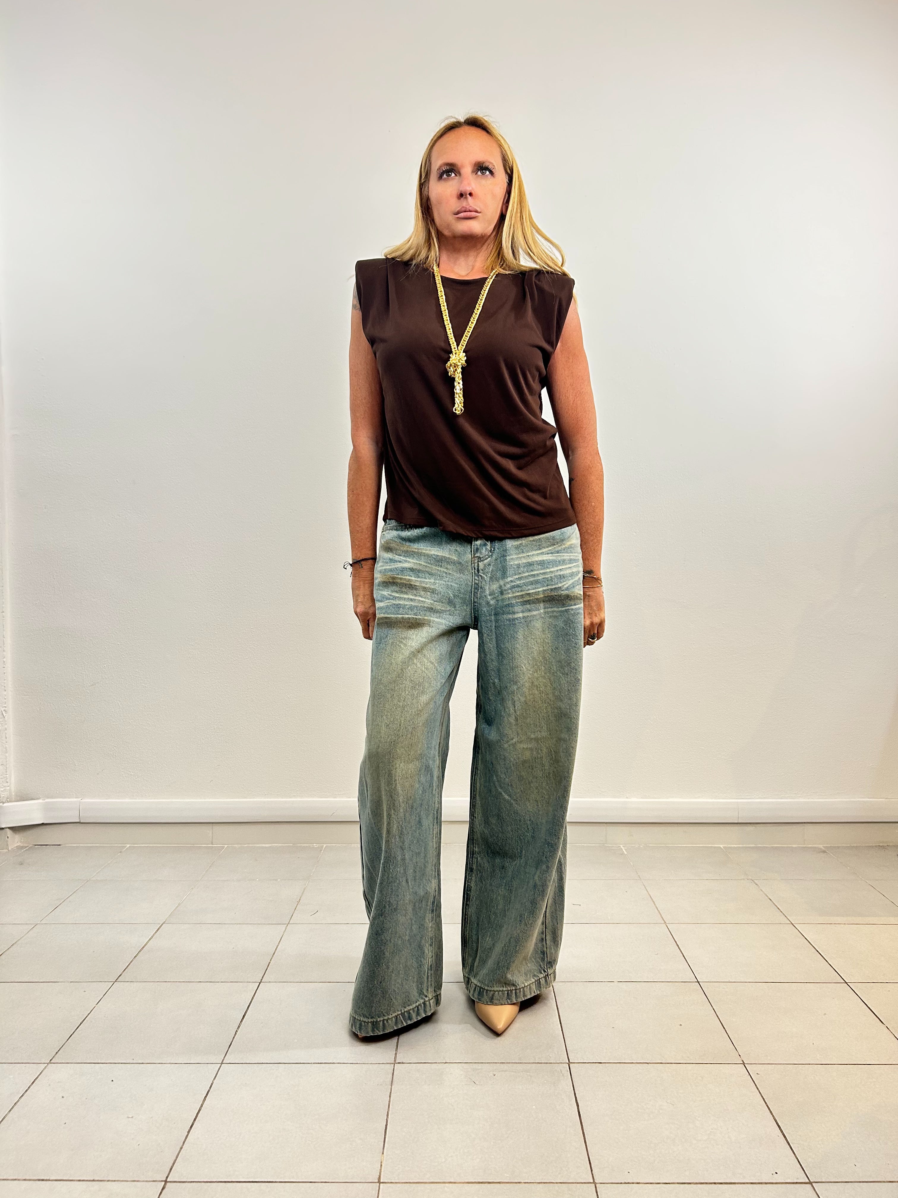 Jeans delavè