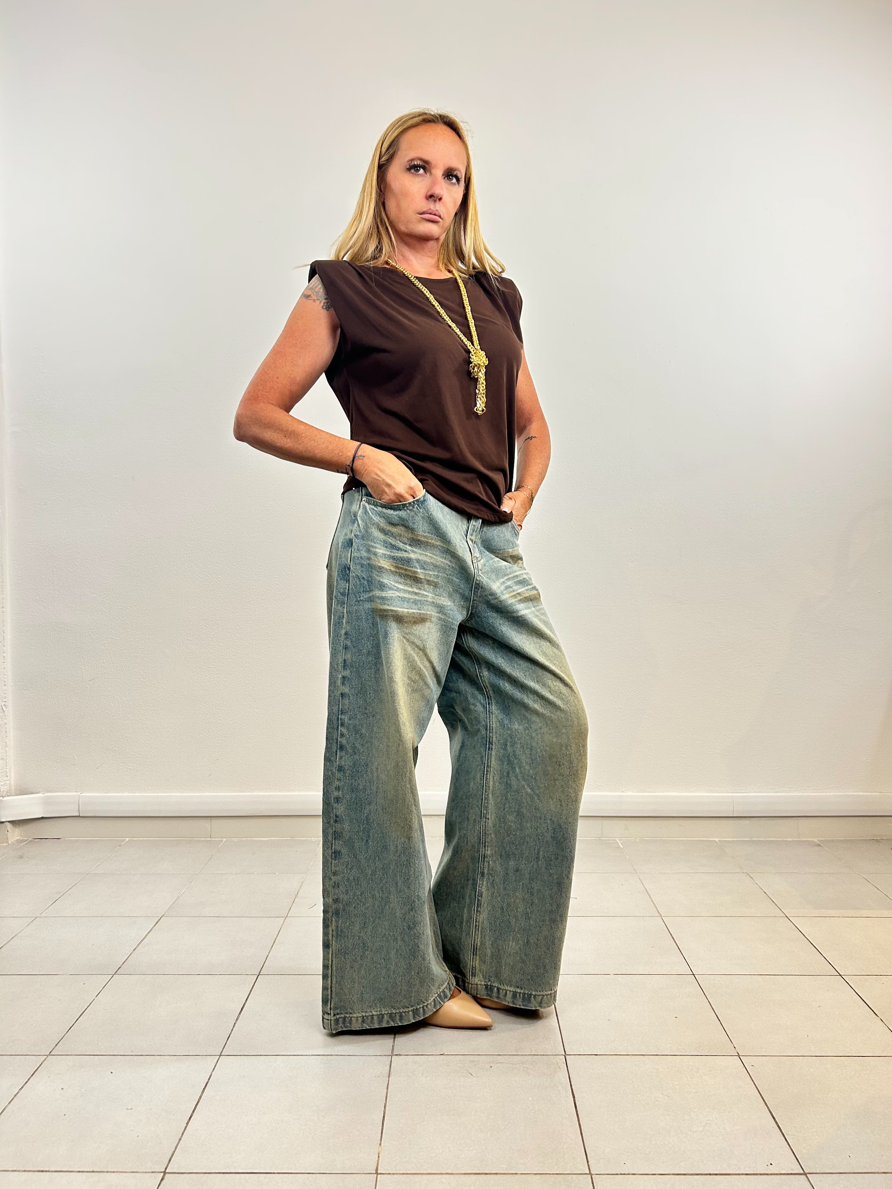 Jeans delavè