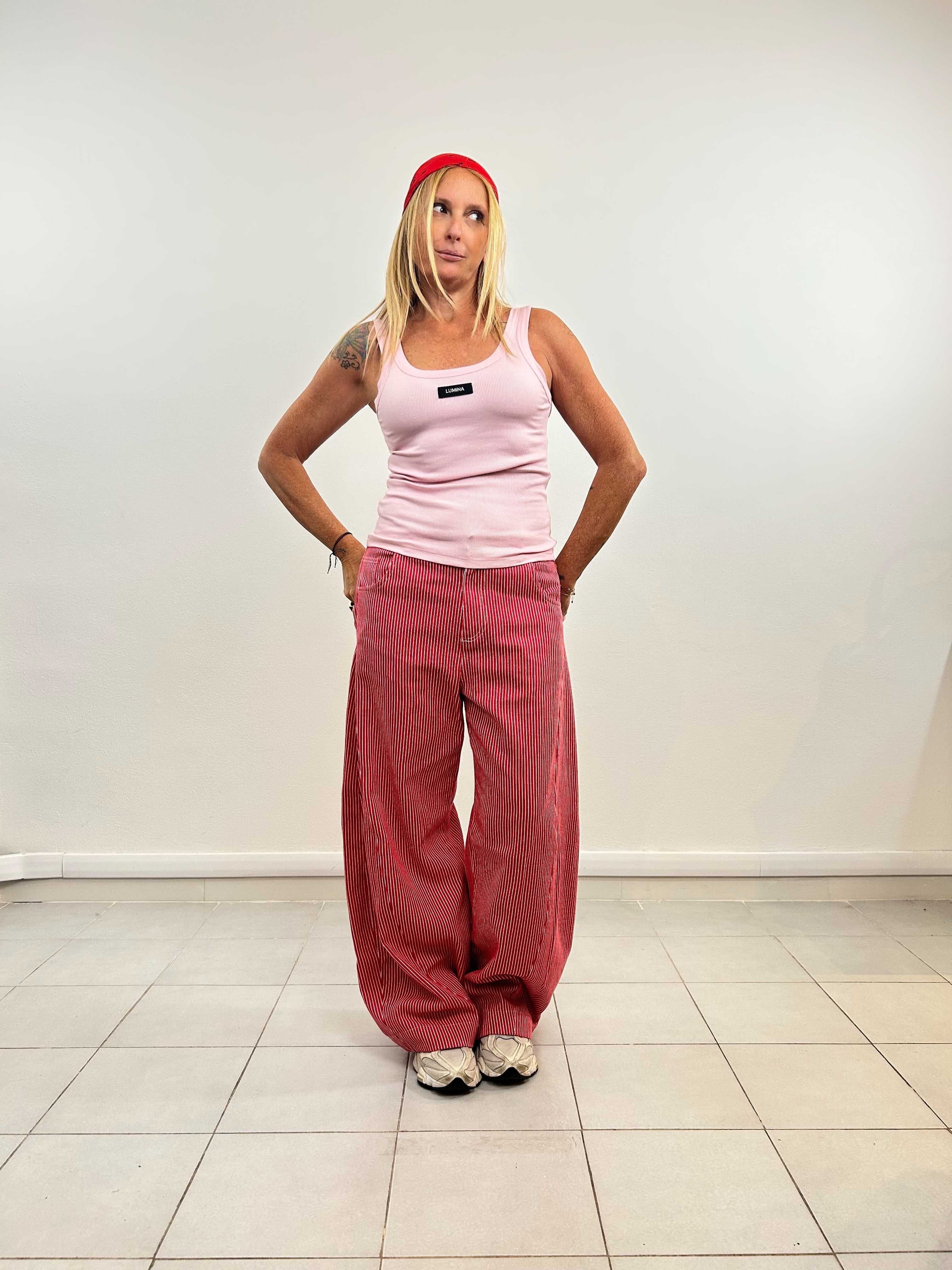 Pantalone Righe Lumina