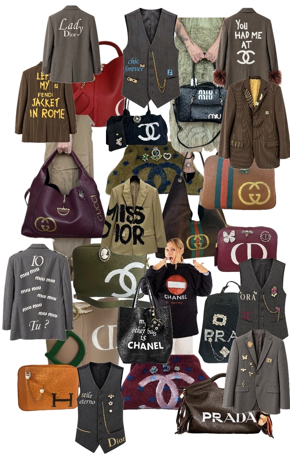Collage Clothier: borse e blazer